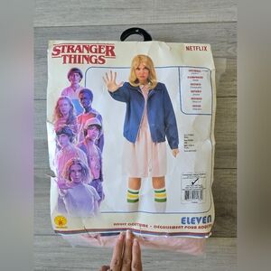 Netflix Official Stranger Things Full Eleven Cosplay Halloween Costume